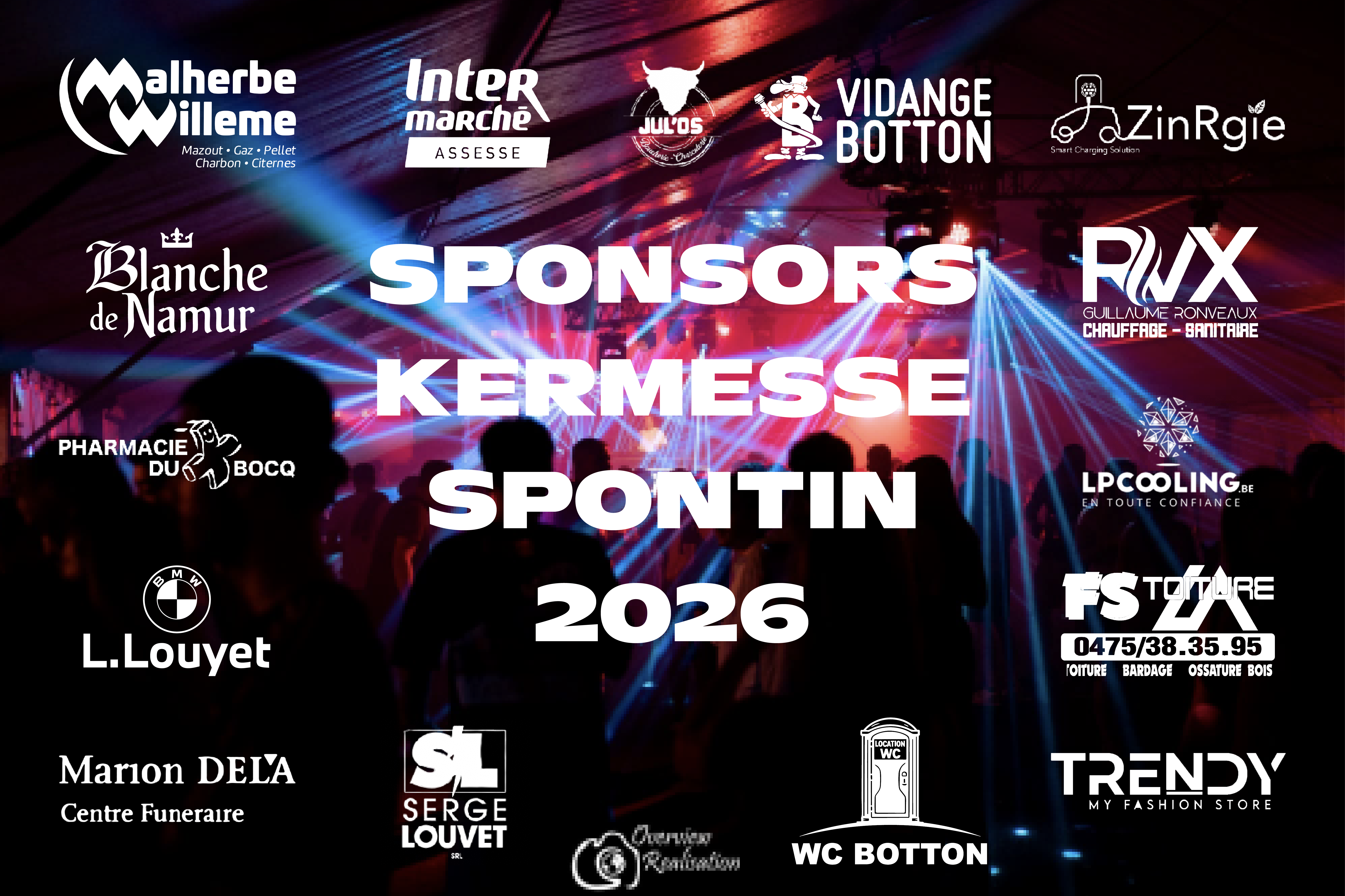 Les sponsors de la Kermesse de Spontin